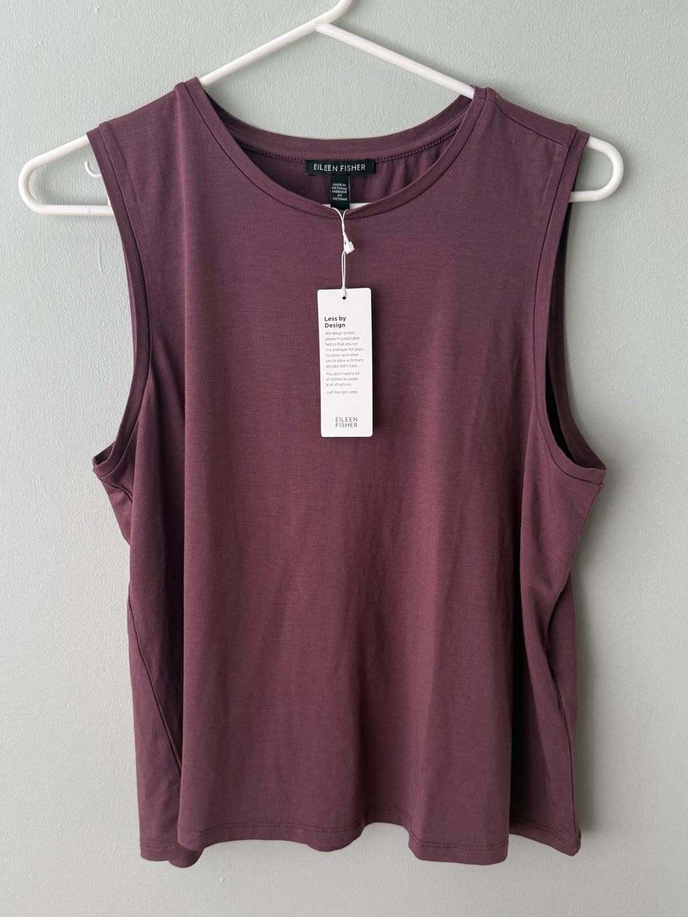 Eileen Fisher Fine Jersey Crew Neck Tank